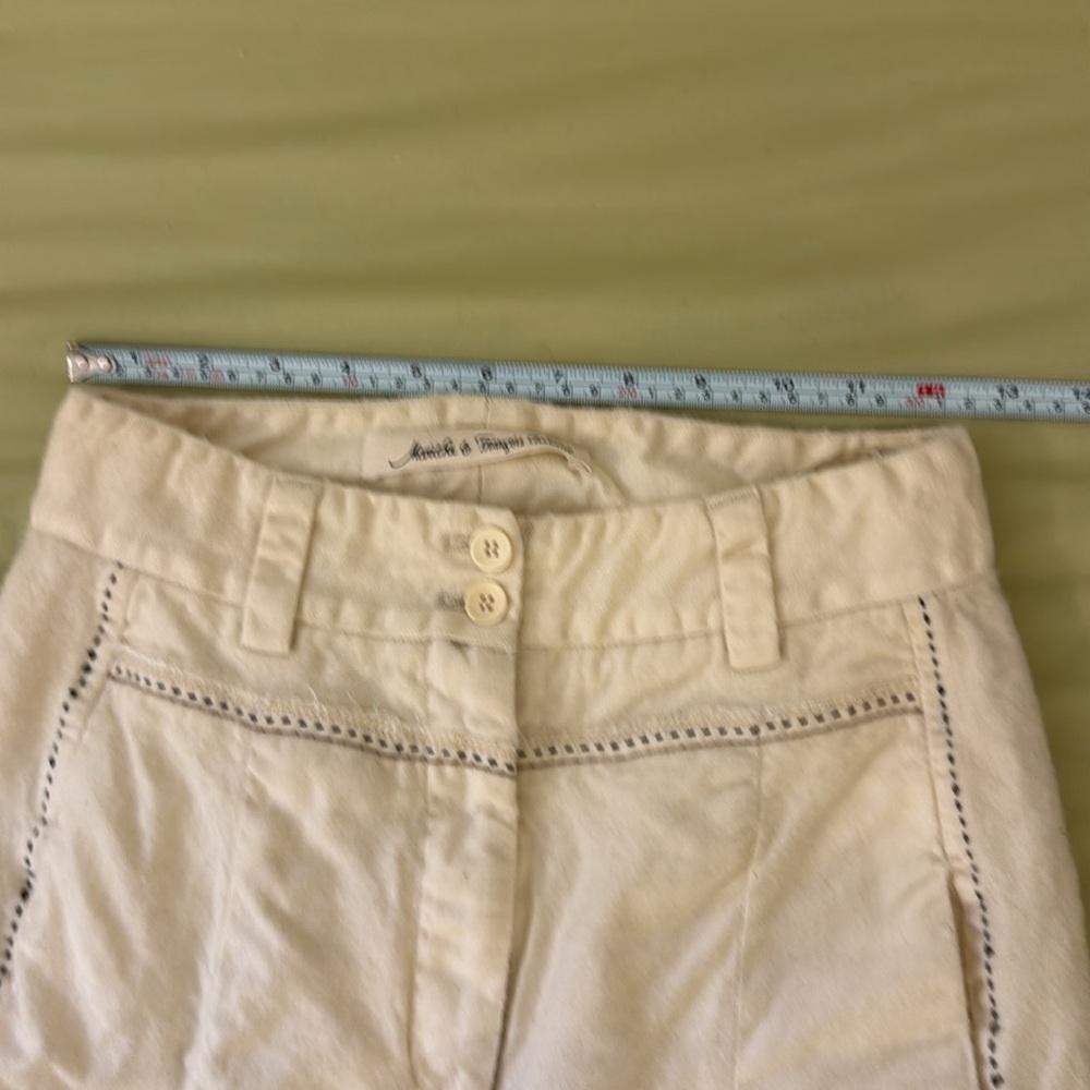 Marithe Francois Girbaud: Cream Wide-Leg Pants - Picture 14 of 16